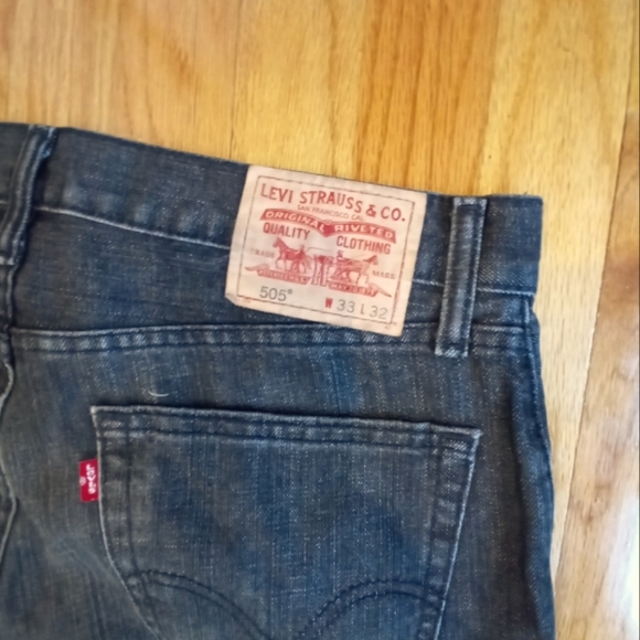 LEVI STRAUSS Straight Fit Black Jeans - Picture 5 of 8